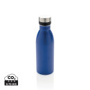 Deluxe Wasserflasche aus RCS recyceltem Stainless-Steel Farbe: blau