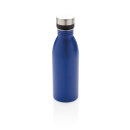 Deluxe Wasserflasche aus RCS recyceltem Stainless-Steel Farbe: blau