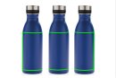 Deluxe Wasserflasche aus RCS recyceltem Stainless-Steel Farbe: blau