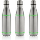 Eureka einwandige Wasserflasche aus RCS rec. Stainless-Steel Farbe: silber