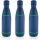 Eureka einwandige Wasserflasche aus RCS rec. Stainless-Steel Farbe: blau