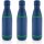 Eureka einwandige Wasserflasche aus RCS rec. Stainless-Steel Farbe: blau