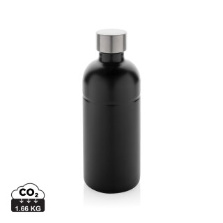 Soda Trinkflasche aus RCS-zertifiziertem Stainless-Steel Farbe: schwarz