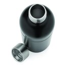 Soda Trinkflasche aus RCS-zertifiziertem Stainless-Steel Farbe: schwarz