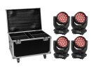 EUROLITE Set 4x LED TMH-X4 + Case with wheels