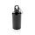 Aluminium Sportflasche mit Karabiner Farbe: schwarz