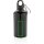 Aluminium Sportflasche mit Karabiner Farbe: schwarz