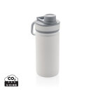 Sport Vakuum-Flasche aus Stainless Steel 550ml Farbe: weiß, grau