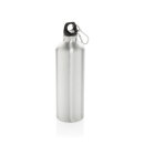 XL Aluminium Flasche mit Karabiner Farbe: silber, schwarz