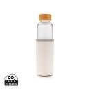 Borosilikat-Glasflasche mit struktriertem PU-Sleeve...