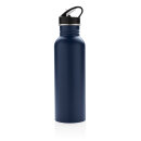 Deluxe Sportflasche aus Edelstahl Farbe: navy blau