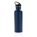 Deluxe Sportflasche aus Edelstahl Farbe: navy blau