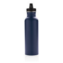 Deluxe Sportflasche aus Edelstahl Farbe: navy blau