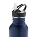 Deluxe Sportflasche aus Edelstahl Farbe: navy blau