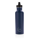 Deluxe Sportflasche aus Edelstahl Farbe: navy blau