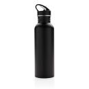 Deluxe Sportflasche aus Edelstahl Farbe: schwarz