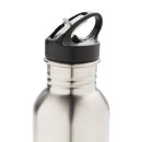 Deluxe Sportflasche aus Edelstahl Farbe: silber