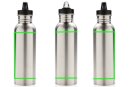 Deluxe Sportflasche aus Edelstahl Farbe: silber
