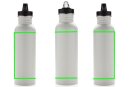 Deluxe Sportflasche aus Edelstahl Farbe: off white