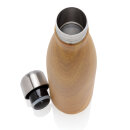 Vakuumisolierte Stainless Steel Flasche mit Holzoptik Farbe: gelb