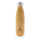 Vakuumisolierte Stainless Steel Flasche mit Holzoptik Farbe: gelb