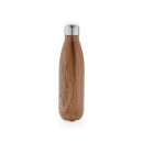 Vakuumisolierte Stainless Steel Flasche mit Holzoptik...