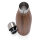 Vakuumisolierte Stainless Steel Flasche mit Holzoptik Farbe: braun