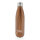 Vakuumisolierte Stainless Steel Flasche mit Holzoptik Farbe: braun