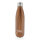 Vakuumisolierte Stainless Steel Flasche mit Holzoptik Farbe: braun