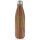 Vakuumisolierte Stainless Steel Flasche mit Holzoptik Farbe: braun