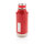 Auslaufsichere Vakuumflasche mit Logoplatte Farbe: rot
