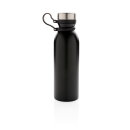 Kupfer-Vakuumisolierte Flasche mit Trageriemen Farbe: schwarz