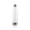 Auslaufsichere Trinkflasche mit Stainless-Steel-Deckel Farbe: transparent