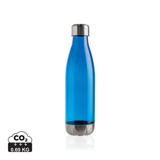 Auslaufsichere Trinkflasche mit Stainless-Steel-Deckel Farbe: blau