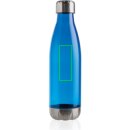 Auslaufsichere Trinkflasche mit Stainless-Steel-Deckel Farbe: blau
