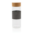 Impact doppelwandige Borosilikatglas-Flasche Farbe: transparent, grau