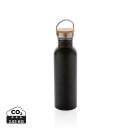 Moderne Stainless-Steel Flasche mit Bambusdeckel Farbe:...