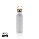 Moderne Stainless-Steel Flasche mit Bambusdeckel Farbe:...
