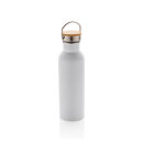 Moderne Stainless-Steel Flasche mit Bambusdeckel Farbe:...