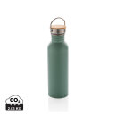 Moderne Stainless-Steel Flasche mit Bambusdeckel Farbe:...