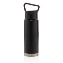 Auslaufsichere Vakuum-Flasche mit Tragegriff Farbe: schwarz