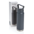 Auslaufsichere Vakuum-Flasche mit Tragegriff Farbe: grau