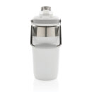 500ml Vakuum StainlessSteel Flasche mit Dual-Deckel-Funktion Farbe: weiß
