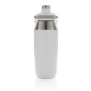 1L Vakuum StainlessSteel Flasche mit Dual-Deckel-Funktion Farbe: weiß