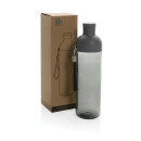 Impact auslaufsichere Wasserflasche aus RCS recyc. PET 600ml Farbe: schwarz