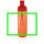 Impact auslaufsichere Wasserflasche aus RCS recyc. PET 600ml Farbe: rot