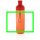 Impact auslaufsichere Wasserflasche aus RCS recyc. PET 600ml Farbe: rot