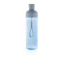 Impact auslaufsichere Wasserflasche aus RCS recyc. PET 600ml Farbe: blau