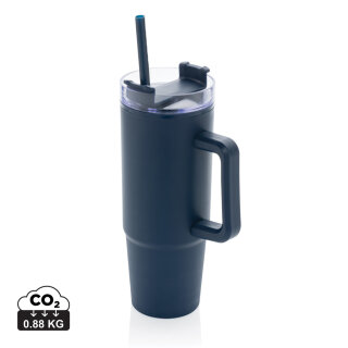 Tana Becher aus RCS recyceltem Kunststoff mit Griff 900ml Farbe: navy blau