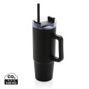 Tana Becher aus RCS recyceltem Kunststoff mit Griff 900ml Farbe: schwarz